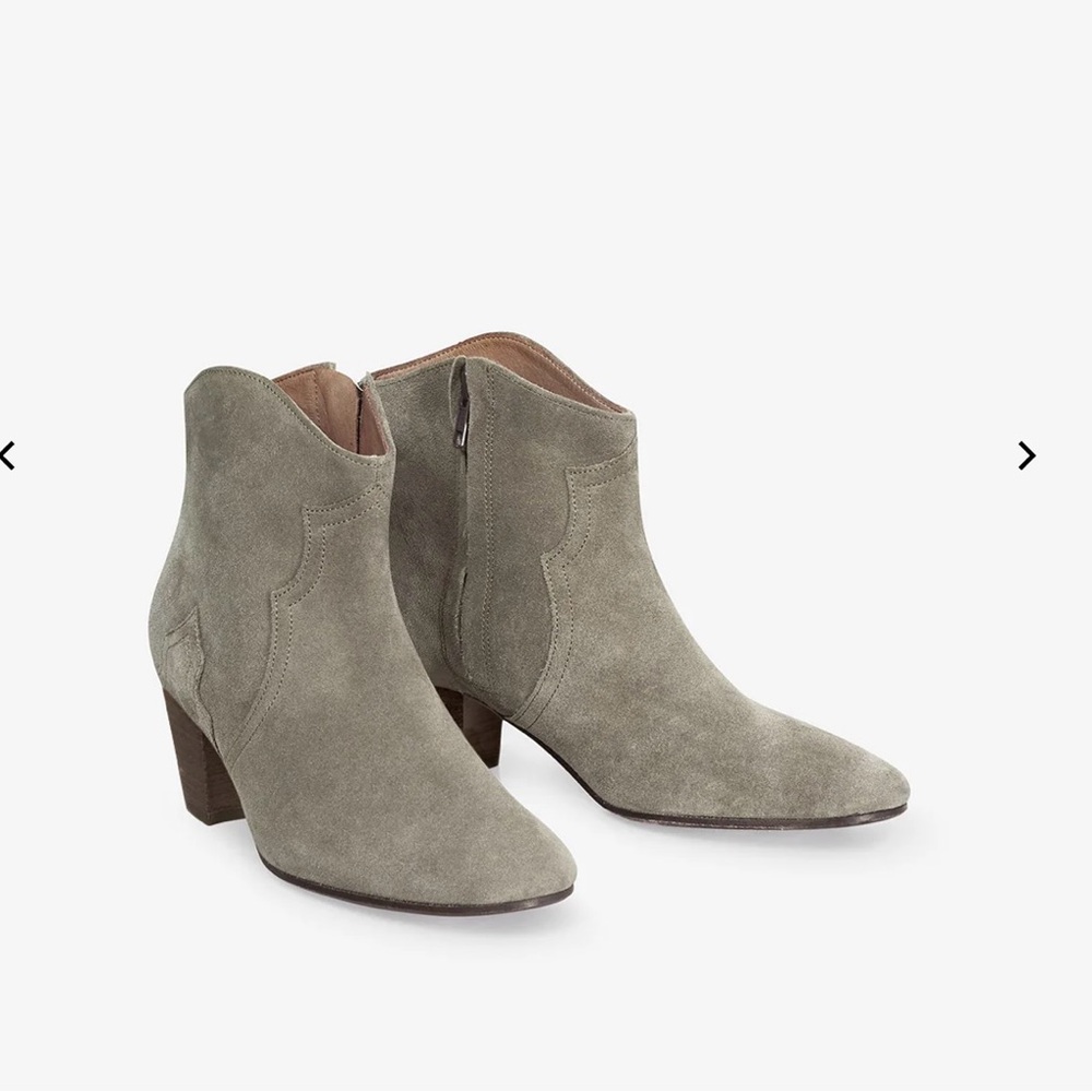Isabel Marant Suede Ankle Boots - Taupe